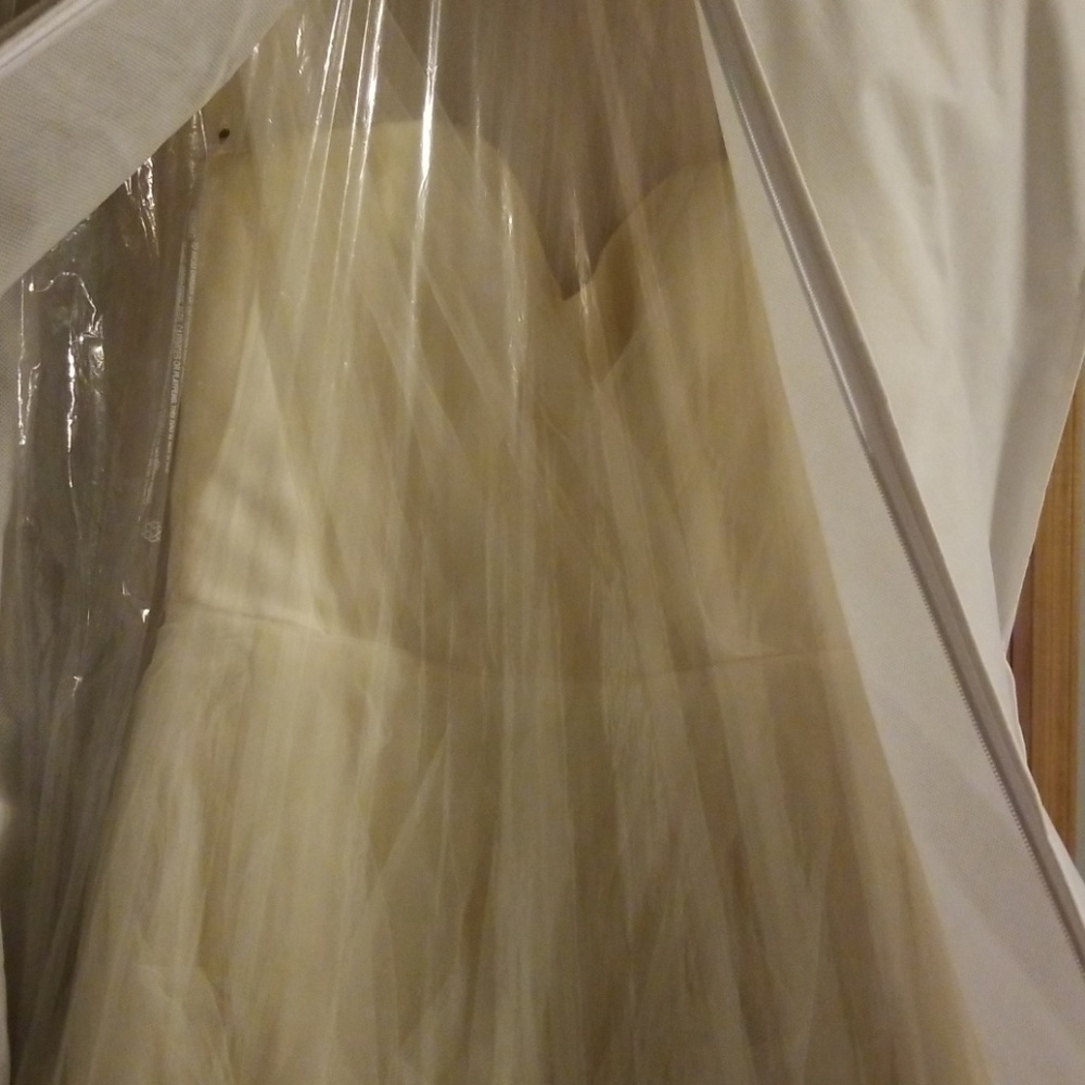 Alvina Ivory Tulle Straps Sweetheart Ball Gown - Picture 2 of 3